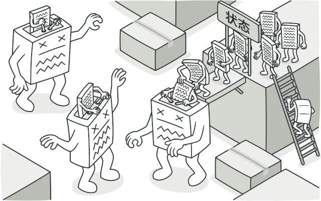 状态模式，图片来自 refactoringguru.cn