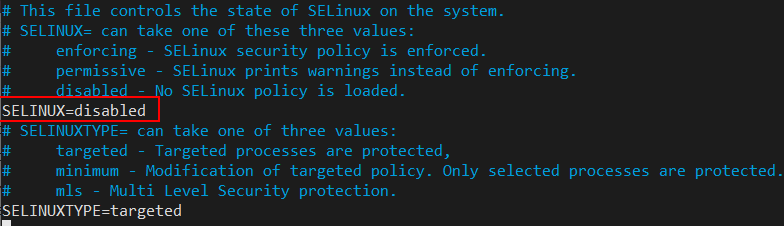 关闭selinux