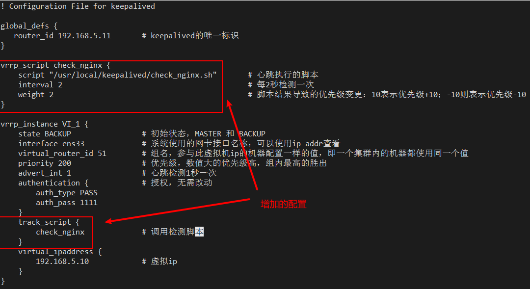 keepalived心跳检测nginx